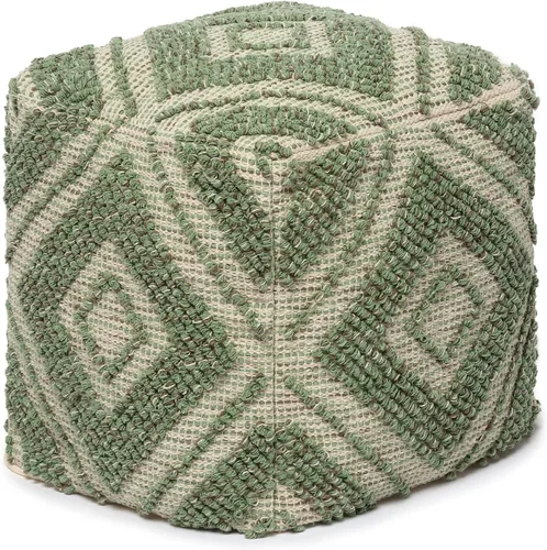 Vista 14 de REDEARTH · Puf otomano acolchado con relleno, textura de almacenamiento, cubo de granos, puf, reposapiés para sala de estar, dormitorio, guardería