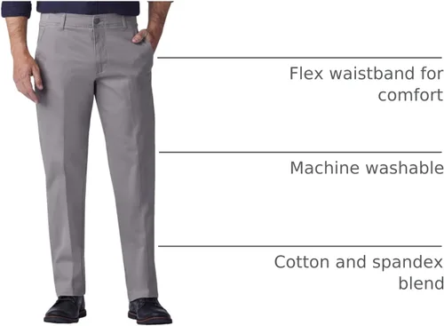 Vista 17 de Lee Extreme Motion Pantalón regular recto sin pliegues al frente para hombre