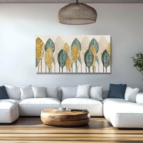 Vista 17 de CHUDANHAO Arte abstracto de graffiti gris para pared, pintura de árbol grande, impresiones fotográficas doradas, arte moderno en lienzo