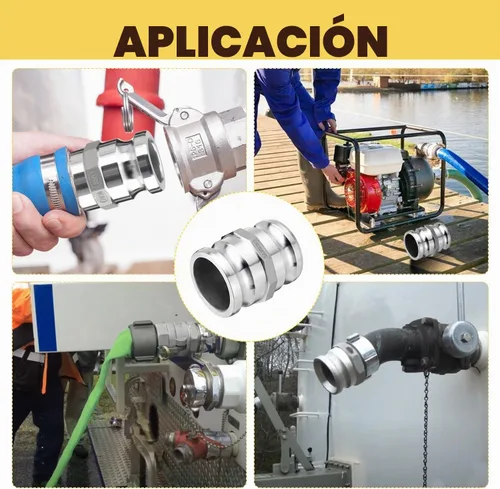Vista 5 de AA3030 aluminio tipo AA leva y ranura adaptador de carrete (CAM-30-AA-AL)