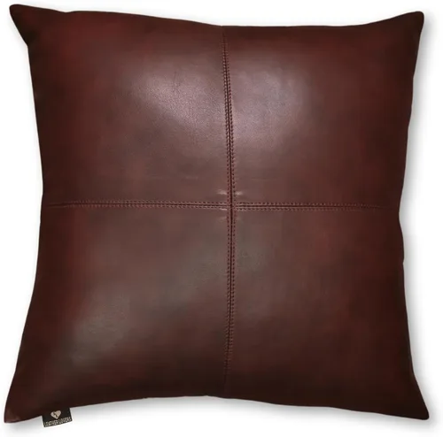 Vista 35 de Funda de almohada de cuero de cordero 100% cuero de cordero – Funda de cojín para sofá – Fundas decorativas para sala de estar y dormitorio, cuero