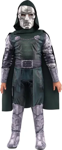 Vista 7 de Marvel Doctor Doom - Disfraz oficial de Halloween para jóvenes, overol acolchado de alta calidad con máscara de plástico