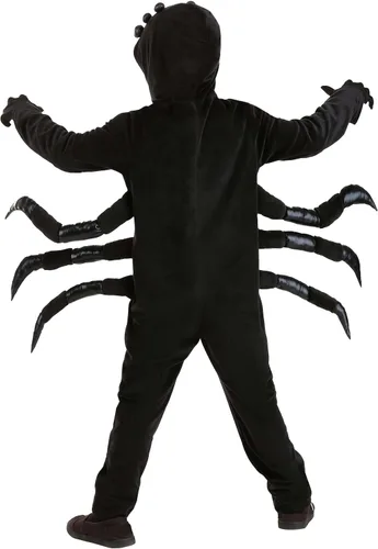 Vista 6 de Kids Black Spider Costume, Arachnids Suit With Built-In Legs, Play Pretend Outfits For Children