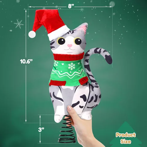 Vista 2 de Adorno de Copa de Árbol de Navidad de Gato American Shorthair, Ornamento de Árbol de Navidad, Fiesta de Navidad, Vacaciones, Decoraciones del Hogar