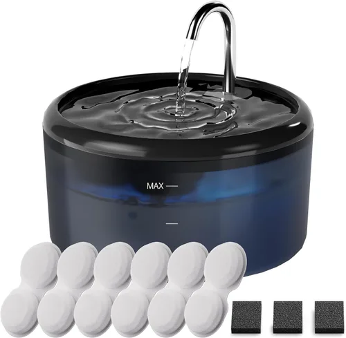 Vista 13 de Fuente de agua para gatos de interior: fuente de agua para mascotas - Fuente automática de agua para gatos - Dispensador de agua tipo grifo