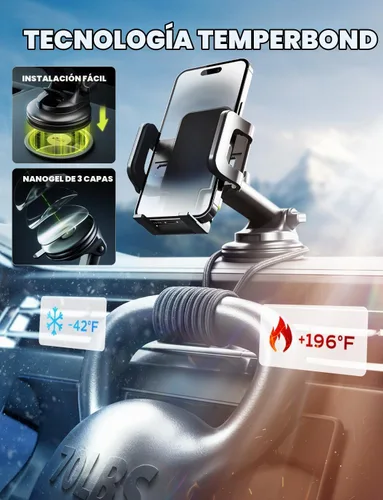 Vista 3 de Bracketron TripGrip - Soporte para teléfono de automóvil, tablero y ventana, brazo ajustable de 360°