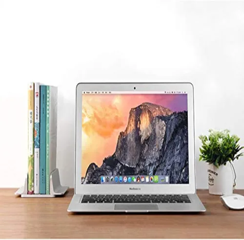 Vista 7 de Soporte vertical ajustable para laptop, soporte de escritorio ajustable para laptop, tamaño base ajustable compatible con portátiles