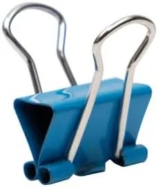 Vista 3 de JAM PAPER Clips para carpeta coloridos - Extra Pequeños - 3/5 Pulgadas (15 mm) - Clips para carpeta azules - 30/Paquete