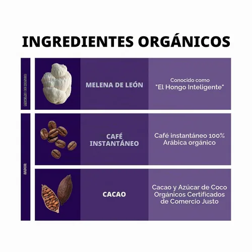 Vista 5 de Host Defense MycoBrew Mocha, café instantáneo de melena de león, 10