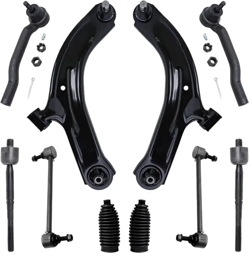 Vista 22 de Detroit Axle - Kit de suspensión delantera de 10 piezas para Chevrolet Trailblazer GMC Envoy 2004-2007 2005 2006 Soportes de brazo de control