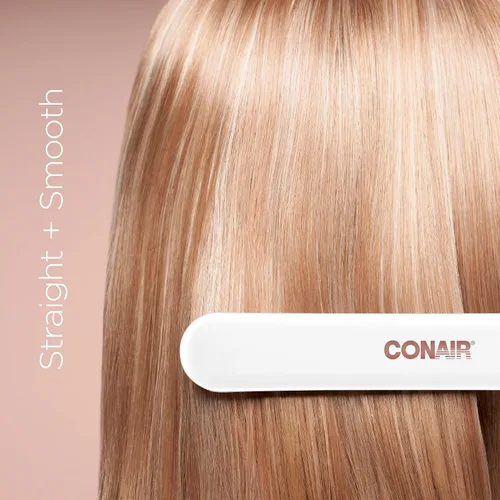 Vista 5 de Conair Plancha plana de cerámica doble, plancha de pelo de 1 1/4 pulgadas
