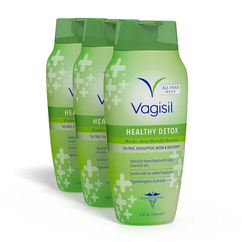 Vista 7 de Vagisil DETOX SALUDABLE En todo el lavado corporal para mujeres, ginecólogo, probado, hipoalergénico y pH equilibrado, 12 onzas, paquete de 1