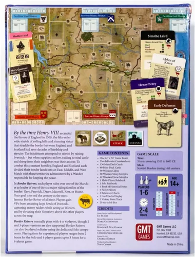 Vista 2 de GMT Games: Reivers fronterizos: Incursiones fronterizas anglo-escocesas 1513-1603
