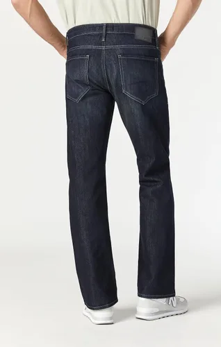 Vista 5 de Mavi Jeans Josh Bootcut para hombre, Jeans de tiro medio para hombres, Deep Shaded Stanford, Jeans azules para hombre, Stanford profundo
