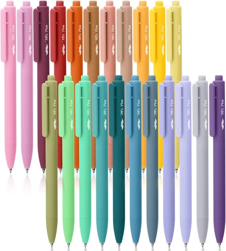 Vista 12 de Mr. Pen - Bolígrafos de gel retráctiles, paquete de 12, secado rápido, bolígrafos de gel de punta fina de 0.7mm, bolígrafos retráctiles, bolígrafos