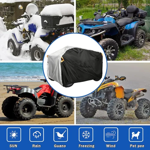 Vista 7 de Cubierta ATV para CFmoto CFORCE 1000 Overland 2021-2025, resistente al agua, resistente al agua, resistente al desgarro, cubierta de 4 ruedas