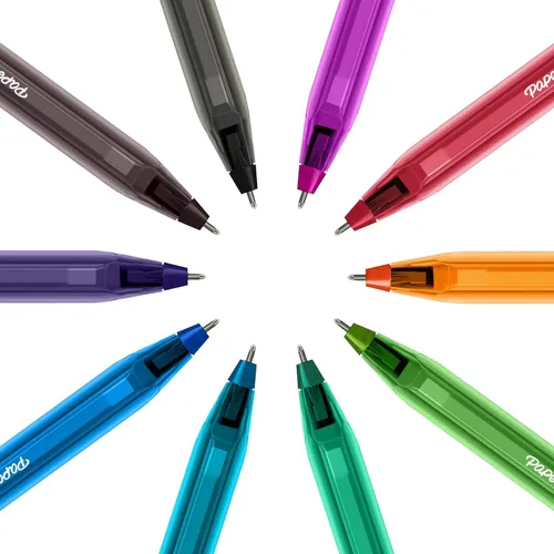 Vista 7 de Paper Mate InkJoy 100ST - Bolígrafos de punta media (0.039 pulgadas), color negro, 100