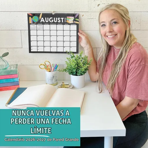 Vista 7 de 2026 Calendar Wall - 2026 Wall Calendar Large for School, Home & Office