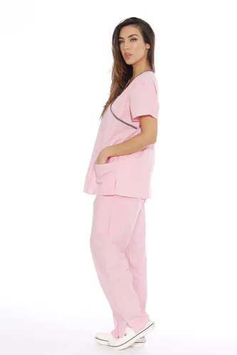 Vista 2 de Just Love Womens Scrub Sets Medical Scrubs Mock Wrap