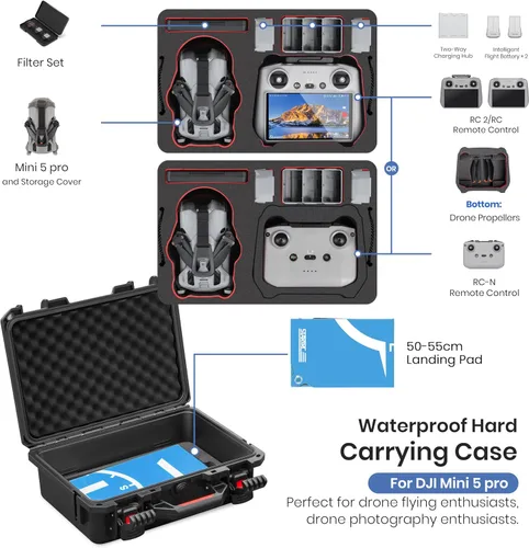 Vista 2 de STARTRC Mini 5 Pro - Funda de doble capa para DJI Mini 5 Pro para Skyrover