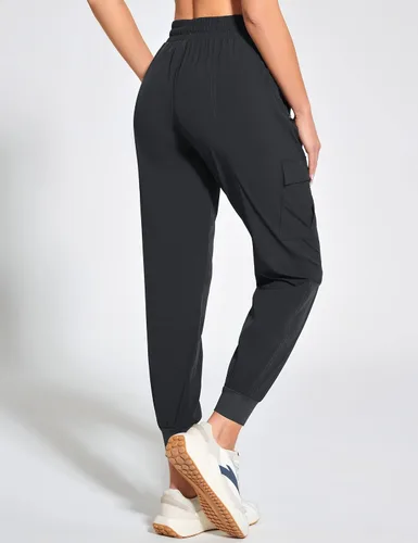 Vista 2 de ZUTY Pantalones cargo para mujer, de 27 pulgadas, pantalones deportivos de secado rápido, ligeros, resistentes al agua, pantalones deportivos