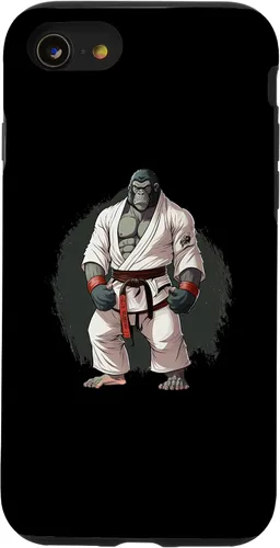 Vista 18 de iPhone 16 Gorilla In Judo Uniforme - Estuche japonés de artes marciales