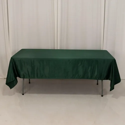 Vista 91 de Efavormart - Mantel rectangular de satén sin costuras, color azul polvoriento, 60 x 126 pulgadas Azul empolvado