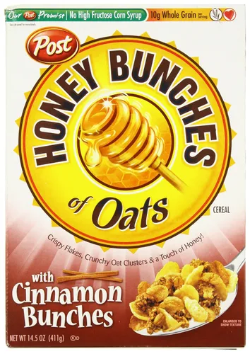 Vista 5 de Post Honey Bunches of Oats Crujiente de cereal tostado, 48 oz (paquete de 4)