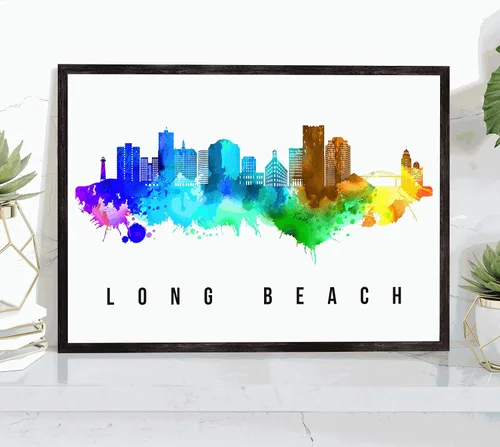 Vista 22 de Generic Póster de Albuquerque Skyline New Mexico, 12 x 18 pulgadas, perfecto para sala de estar, dormitorio, oficina