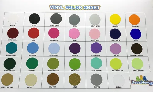 Vista 4 de DecalVenue.com Pegatinas de pared de vinilo rosa intenso/negro, círculos de 2 y 4 pulgadas (30 calcomanías)