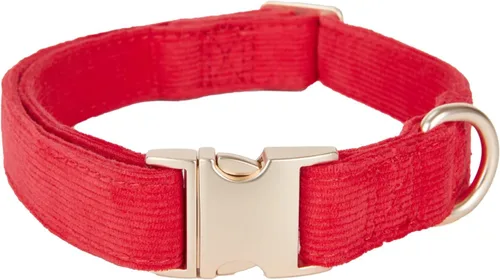 Vista 14 de Collar de algodón suave para perro con hebilla de metal, ajustable, resistente, cómodo, collares de pana para perros pequeños, medianos y grandes