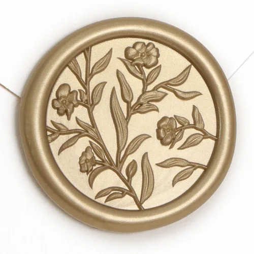 Vista 13 de UNIQOOO Adhesivos de Sello de Cera - (3 Diseños en 1 Paquete) Adhesivos de Sello para Sobre de Invitación de Boda, 60 Piezas Adhesivos