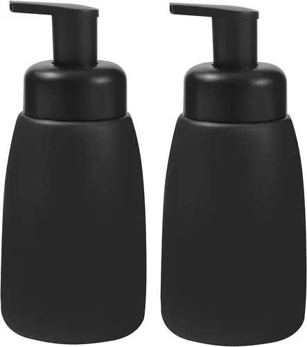 Vista 10 de Dispensador de jabón de manos espumoso, tarro de cerámica, dispensador de jabón para platos de baño y cocina, botella de líquido para champú, gel
