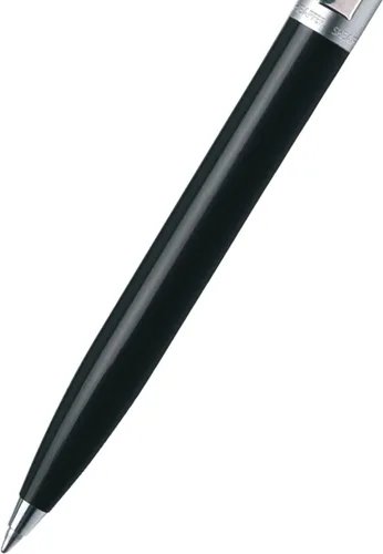 Vista 3 de Sheaffer Sentinel Bolígrafo Negro de Punta de Bola con Ribete Cromado