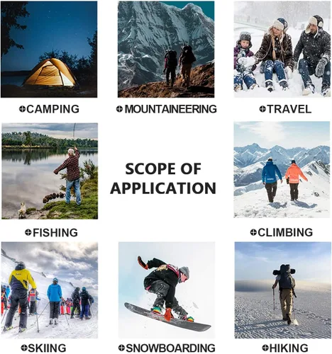 Vista 7 de Toomett Pantalones de nieve para senderismo para hombre, esquí, invierno, con forro polar, repelente al agua, campamento, caminar, pesca