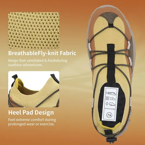 Vista 4 de WateLves Zapatos de agua para hombre y mujer, zapatos deportivos descalzos para correr, caminar, senderismo, escalada