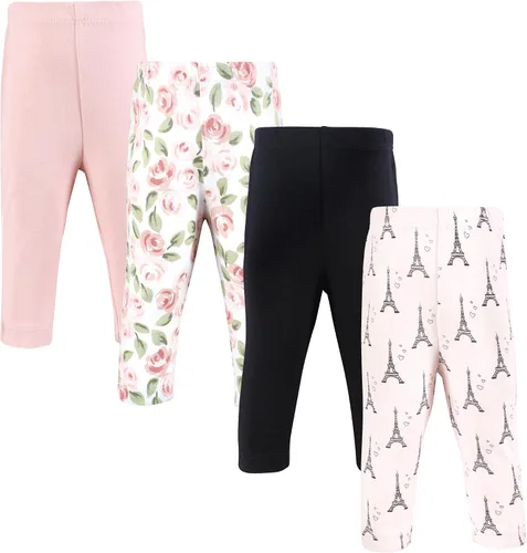 Vista 2 de Hudson Baby - Pantalones y leggings unisex de algodón para bebé 2-Rosa Negro