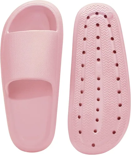 Vista 6 de Sandalias antideslizantes para mujeres y hombres, sandalias antideslizantes para baño y ducha, suela gruesa suave para interiores y exteriores
