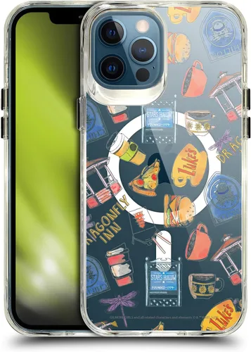 Vista 132 de Head Case Designs Gilmore - Funda negra a prueba de golpes con diseño de dibujos animados para niñas con licencia
