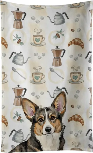 Vista 148 de Caroline's Treasures Afghan Hound - Toalla de cocina para barra de café, terciopelo frontal y lazo de algodón, lavable a máquina Sabueso afgano
