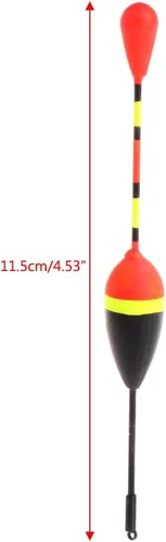 Vista 6 de 10 unids Carpa Pesca Flotadores Set Boya Bobber para Aparejos de Pescado Vertical 8 # 0.04 oz Flotador Línea Pesca