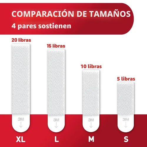 Vista 5 de Command Picture Hanging Strips, Sostiene hasta 12 lbs., 16 pares (32 tiras), uso en interiores