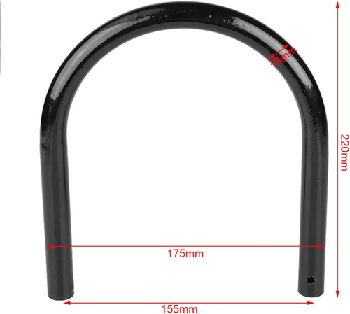 Vista 2 de KIMISS Conjunto de soporte de montaje del marco del asiento trasero de la motocicleta (6.890 in recto, negro)