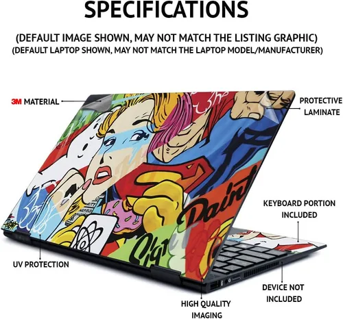Vista 3 de MightySkins Skin para Alienware m17 R2 (2019) - Bio Glare Cubierta protectora de vinilo duradera y única Fácil de aplicar, quitar y cambiar