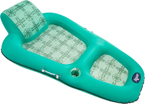 Vista 11 de Aqua Luxury Water Pool Lounge – Extra Large – Inflatable Pool Floats for Adults with Headrest, Backrest, Footrest & Cupholder – Multiple