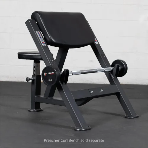 Vista 4 de Titan Fitness Barbells & Fitness Barbells rectos de goma fijas