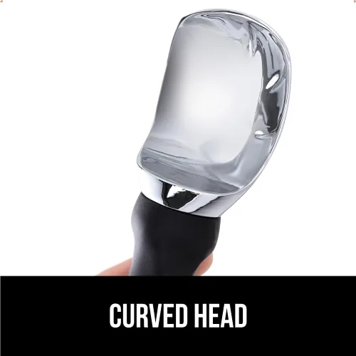 Vista 9 de GORILLA GRIP Cuchara para helado resistente sin BPA, mango ergonómico cómodo, cuchara de grado profesional para porciones redondas perfectas