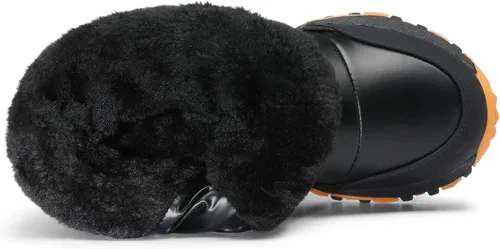 Vista 4 de Bruno Marc Botas de nieve para niños y niñas, botas de invierno impermeables aisladas al aire libre