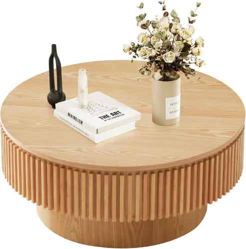 Vista 10 de LKTART Mesa de Centro con Tapa Elevable para Sala de Estar, Mesa de Centro Acanalada de Acento con Almacenamiento, Mesa de Té Central Rectangular