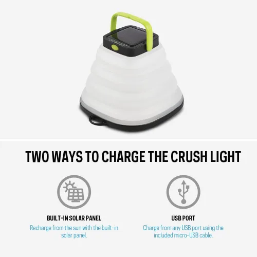 Vista 7 de Goal Zero Crush Light Linterna Solar Alimentada por Energía Solar